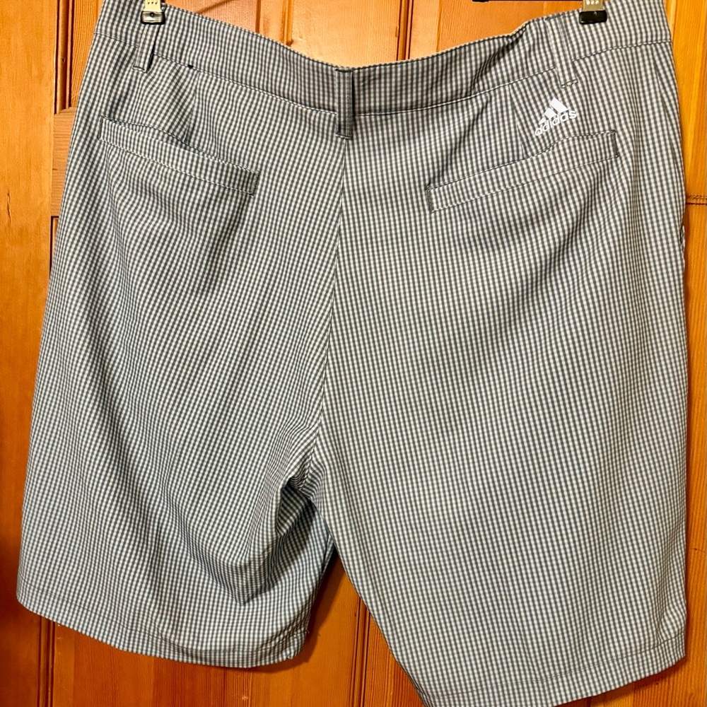 Men's blue and white Checkered Shorts